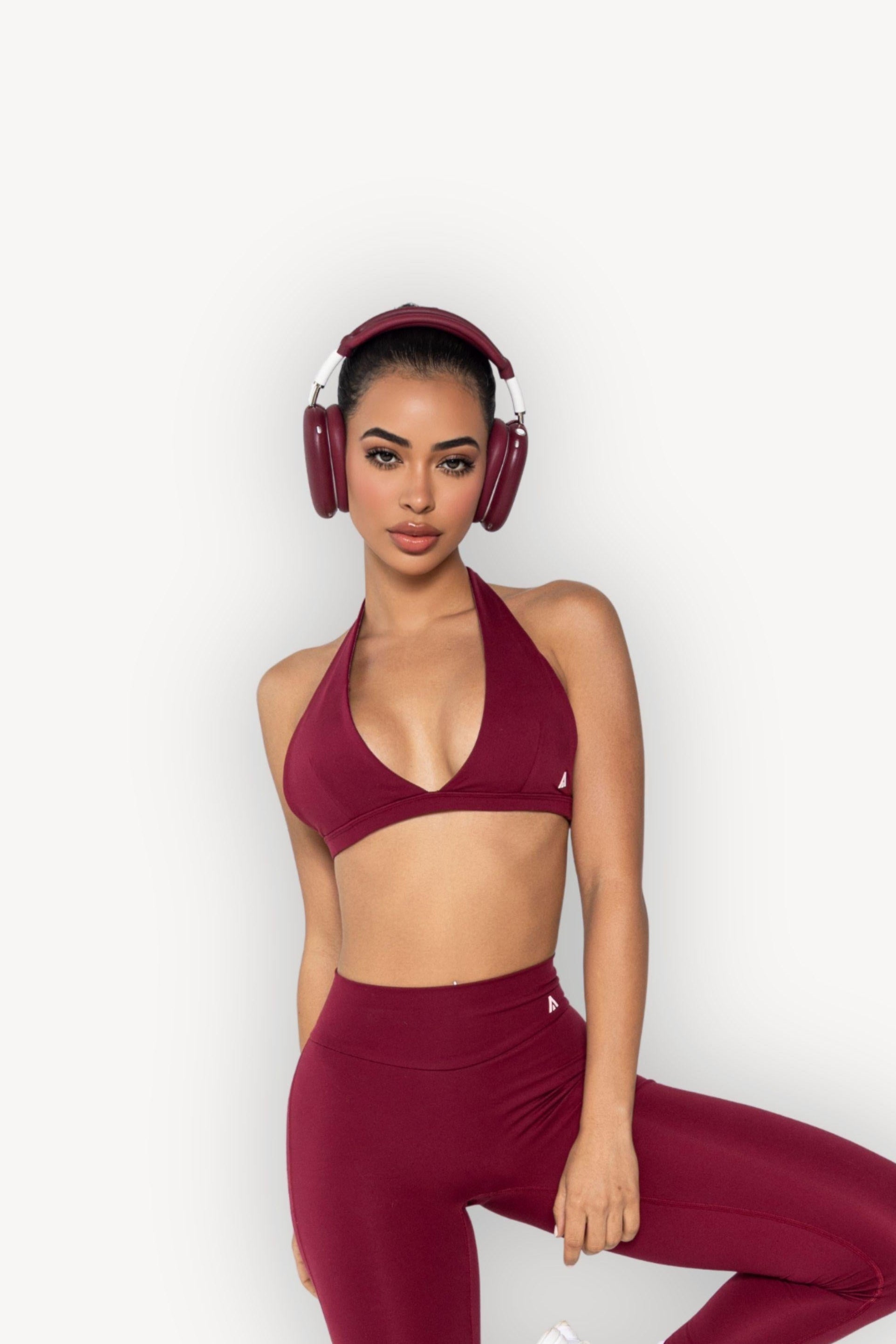 V Halter Bra
